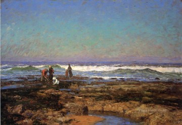 paisajes Pintura al %C3%B3leo - Clam Diggers paisajes impresionistas de Indiana Theodore Clement Steele Beach